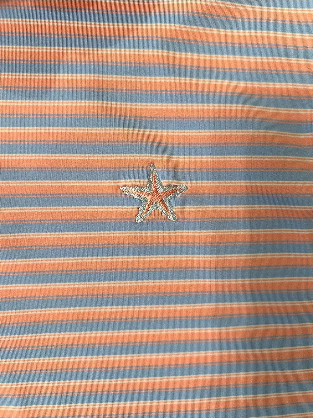 Peter Millar Men's Pink Stripe Performance Polo. XXL. - Picture 5 of 9
